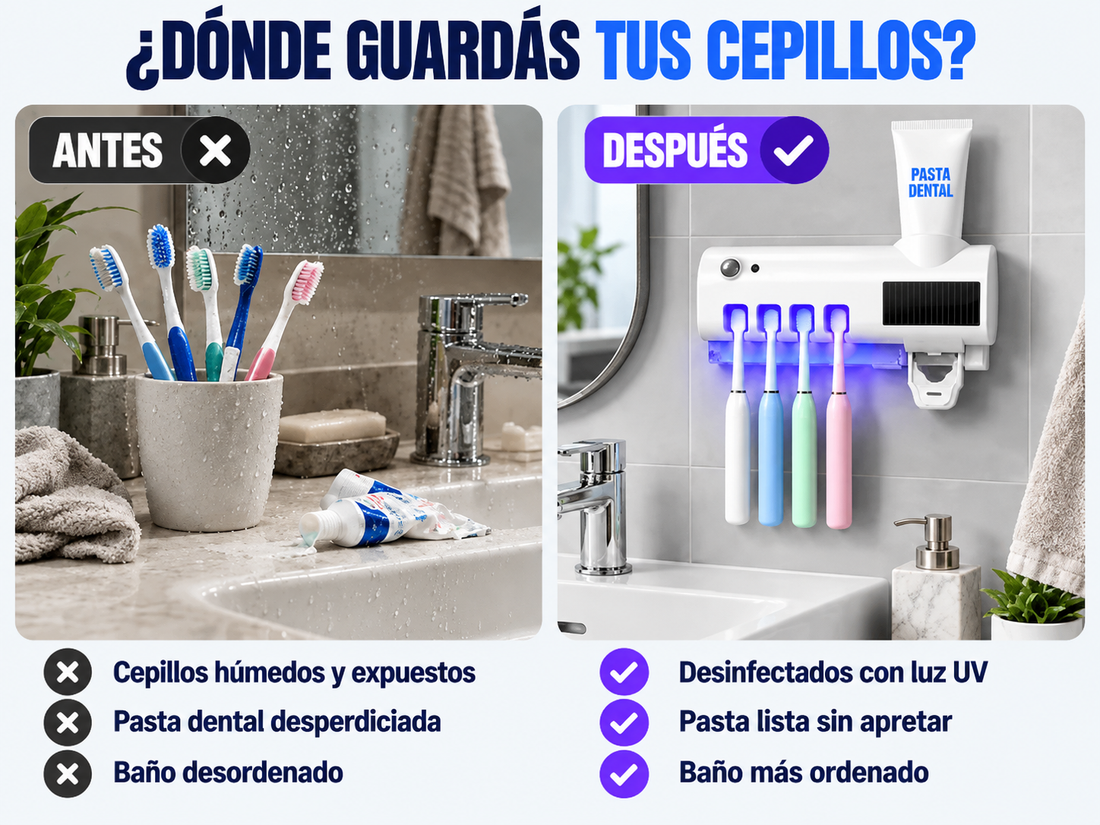 Una forma más limpia de guardar tus cepillos